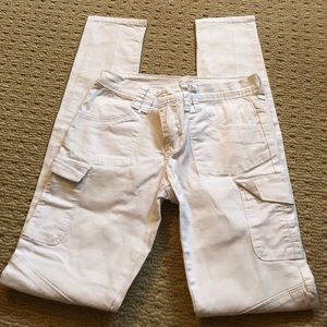 PINC White skinny cargo Jean
